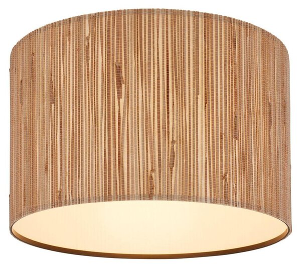 Lampada da soffitto Briloner Slama, paralume in alghe marine, stile boho, attacco E27, naturale, Ø35 x 28 cm