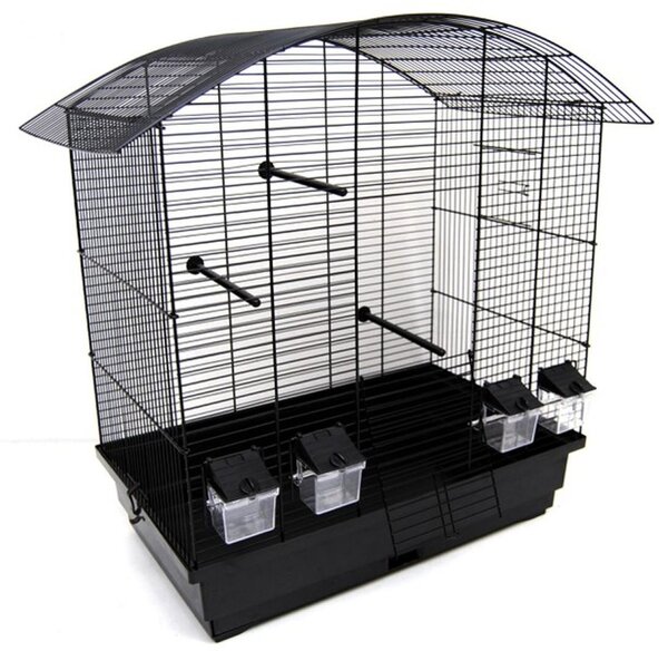 Gabbia per uccelli Gabbia per budgerigar Gabbia per canarini Exotics nero