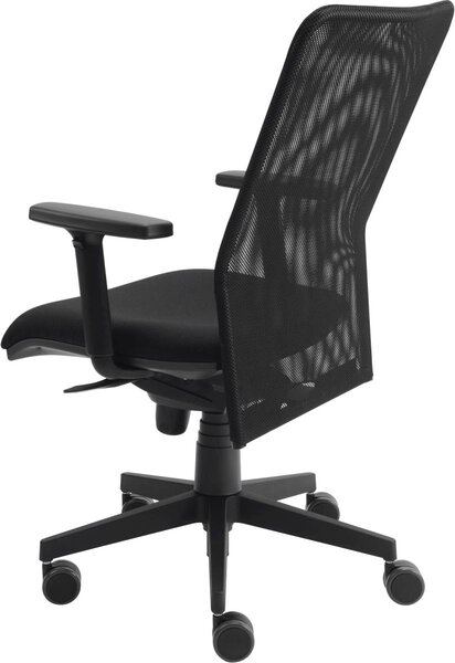 Sedia girevole da ufficio Premium 2 con schienale in rete nera