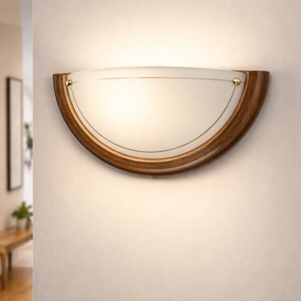 Brilagi - Applique ORBIS 1xE27/60W/230V 30 cm, finitura pino