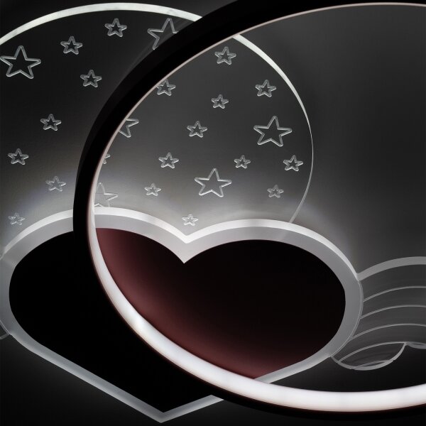 Brilagi - Plafoniera LED per bambini LOVE LED/48W/230V 3000/4500/6000K rosa