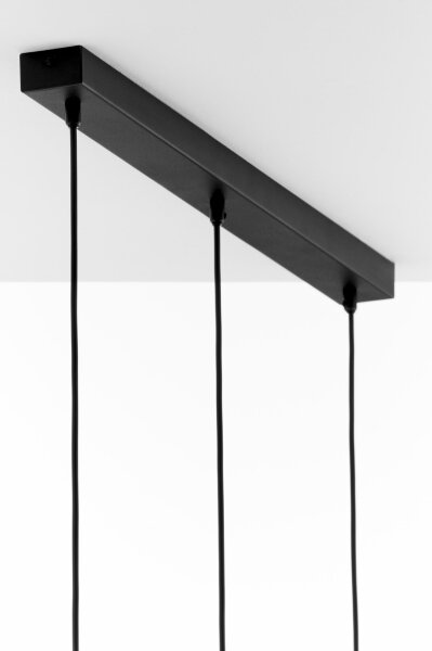 Jupiter 2092 - Lampadario sospeso su cavo CORTINA 3xE27/15W/230V oro/nero