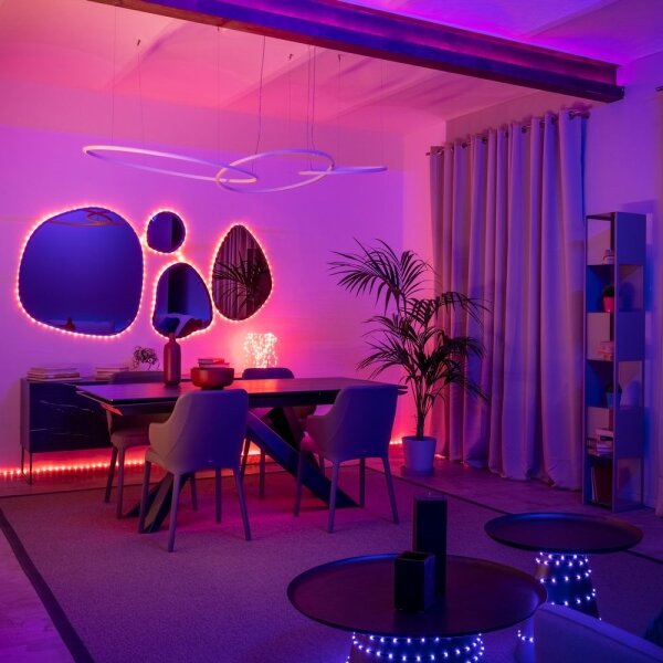 Twinkly TWD200STP-TEU - Striscia LED RGB dimmerabile per esterni 200xLED 10m IP44 WiFi