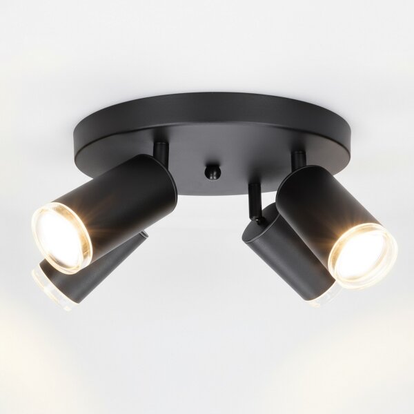 Brilagi - Luce Spot da bagno SELE AQUA 4xGU10/30W/230V IP44 nero