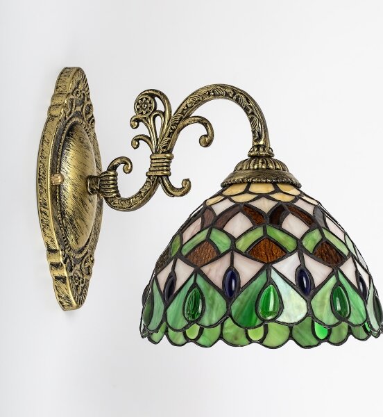 Brilagi - Lampada da parete in stile Tiffany MARGARET 1xE27/40W/230V