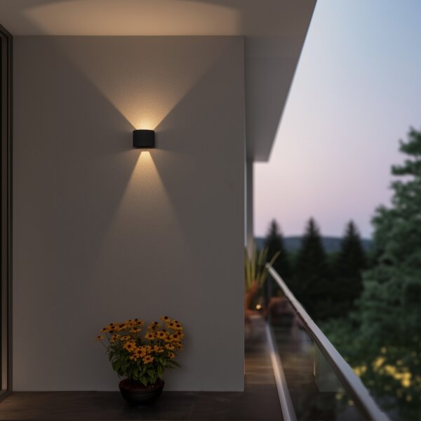 Brilagi - Applique a LED da esterno RONDO LED/6W/230V antracite IP54