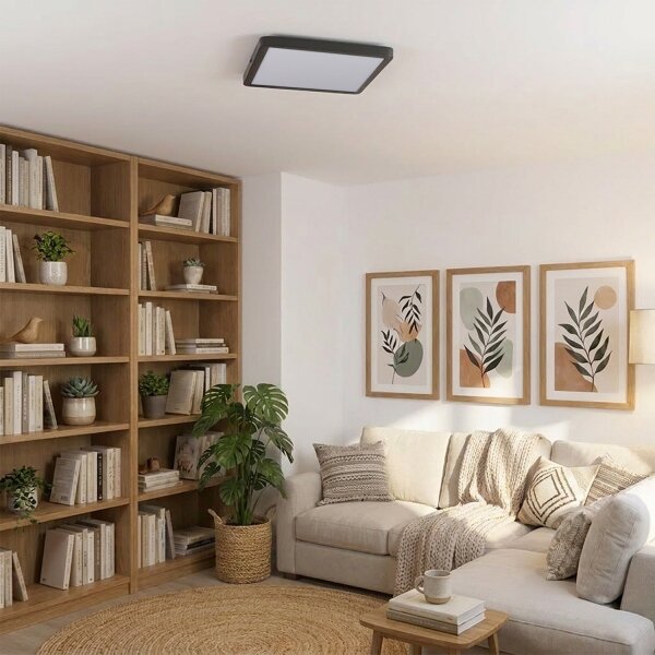 Brilagi - Plafoniera LED ESTELA SQUARE LED/24W/230V 31x31 cm nera
