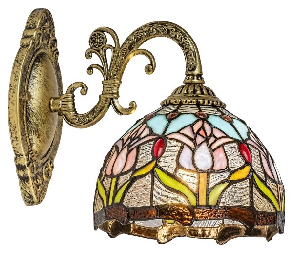 Brilagi - Lampada da parete Tiffany in vetro colorato LORAS 1xE27/40W/230V