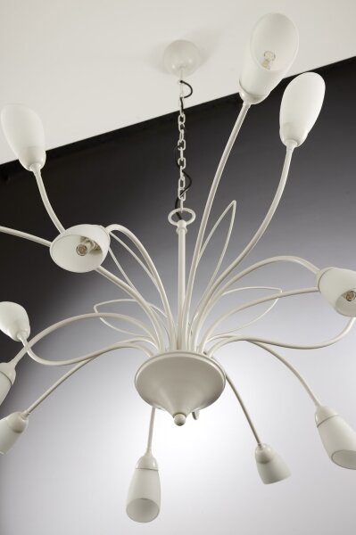 Jupiter 2062 - Lampadario a catena GLORIOSA 15xG9/14W/230V crema