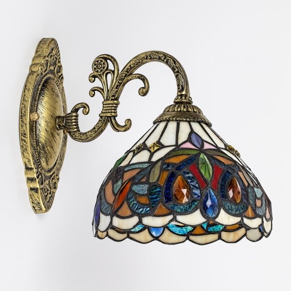 Brilagi - Lampada da parete Tiffany in vetro colorato LUISA 1xE27/40W/230V