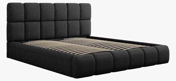 Letto imbottito in ciniglia con contenitore Tropea