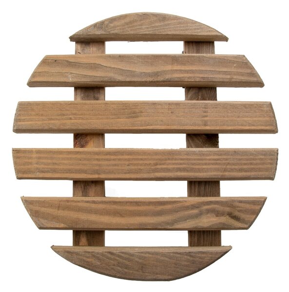 Supporto rotante per vaso in legno ø 29 cm (altezza totale 8 cm) Indoor – Esschert Design