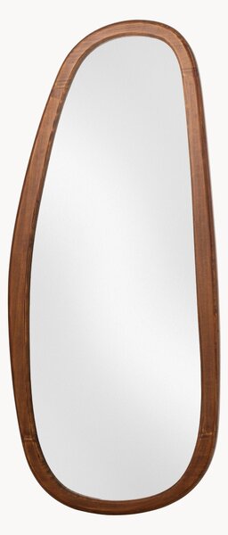 Specchio da parete a figura intera con cornice in legno Nora