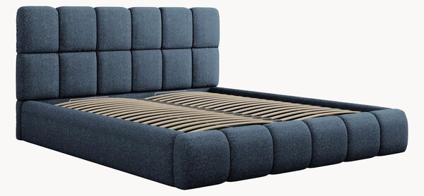 Letto imbottito in ciniglia con contenitore Tropea