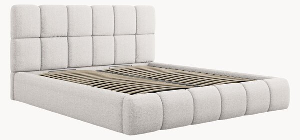 Letto imbottito in ciniglia con contenitore Tropea