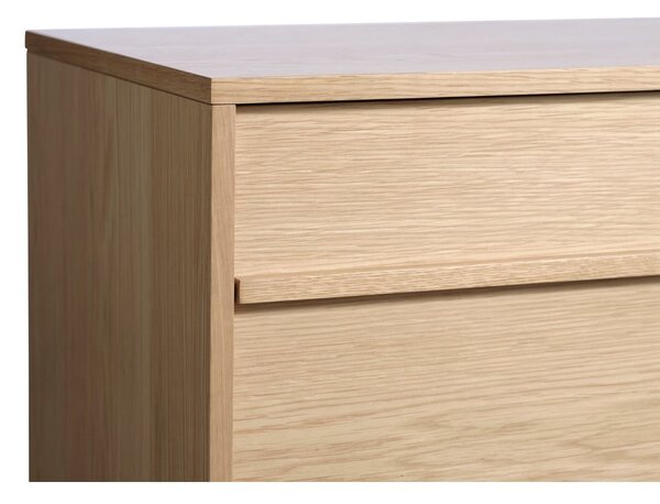 Cassettiera bassa in rovere decorato in colore naturale 75x140 cm Ponza - Unique Furniture