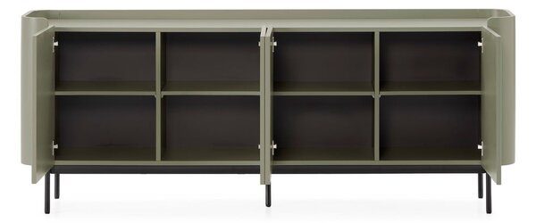 Cassettiera verde 200x80x40 cm Willa – MOME