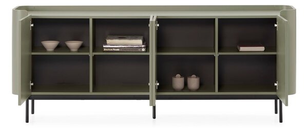 Cassettiera verde 200x80x40 cm Willa – MOME