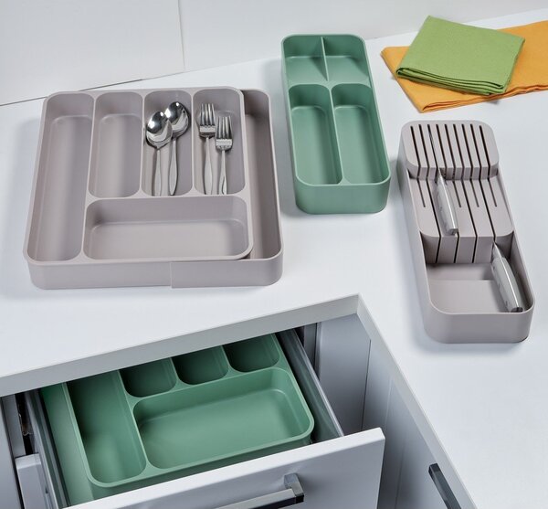 Portaposate regolabile grigio in plastica 39 x 43,5 cm – Brandani