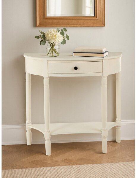 Tavolo consolle bianco in pino massiccio 33x81 cm Heritage – Premier Housewares