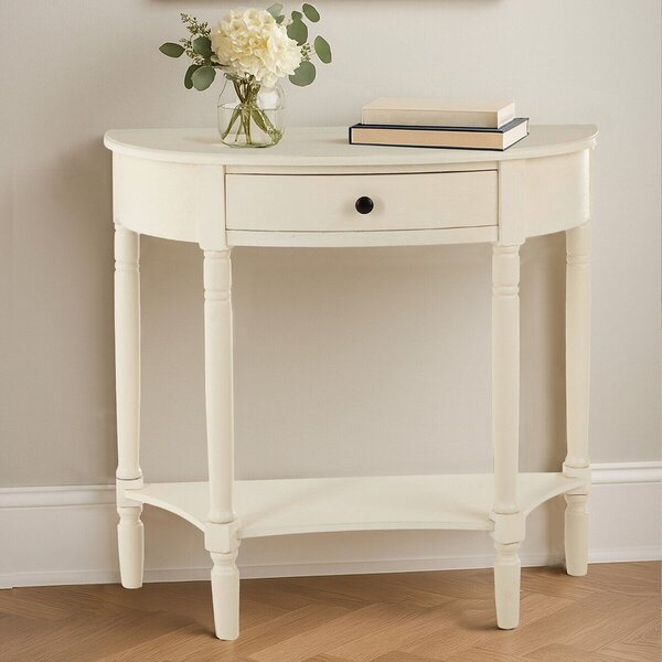 Tavolo consolle bianco in pino massiccio 33x81 cm Heritage – Premier Housewares