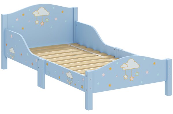 AIYAPLAY Letto Montessori per bambini 3-6 anni con sponde e forma a nuvola, blu | Aosom Italy