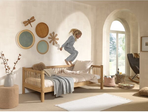 Letto per bambini in legno di quercia in colore naturale 90x200 cm Forrest - Vipack