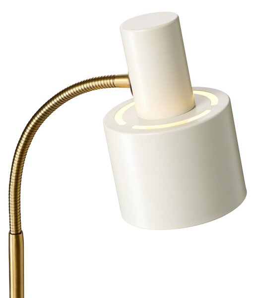 Lampada da terra Halo Design, VOGUE, Beige, Soggiorno, Metallo, Vintage