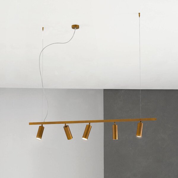 Cremasco Lampada a sospensione 7531, dimmerabile, Bronzo / Ottone antico, Soggiorno / Sala da pranzo, Ottone, Moderno, Lampada a sospensione