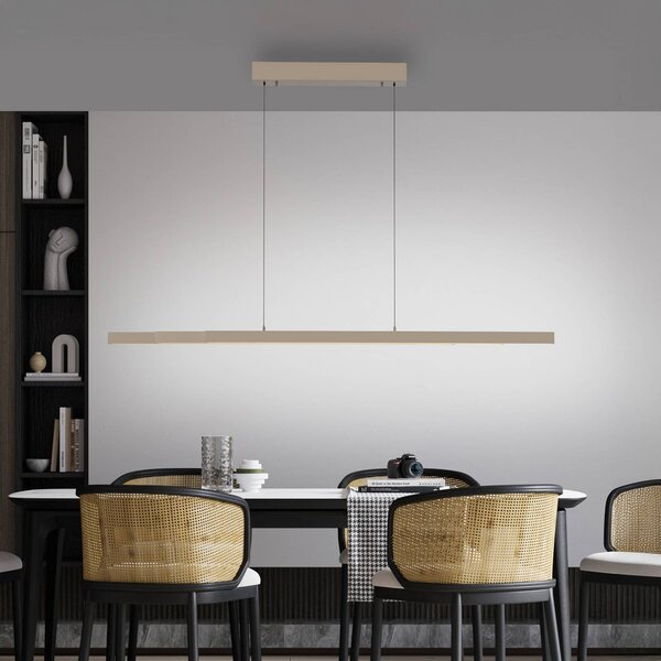 Paul Neuhaus Lampada a sospensione Adriana, dimmerabile, Bronzo / Ottone antico, Soggiorno / Sala da pranzo, Alluminio, Moderno, Lampada a sospensione
