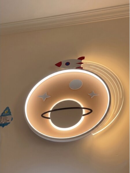 Brilagi -LED Plafoniera a LED per bambini STARSHIP LED/64W/230V 3000/4500K gialla