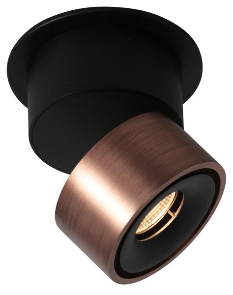 Mexlite - faretto - Fez Black - bronzo - metallo - faretto a superficie - LED - 2673BR