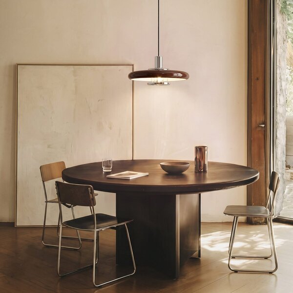 Lampada a sospensione Lindby, Branford, dimmerabile, Marrone / Ruggine, Soggiorno, Metallo, Vintage