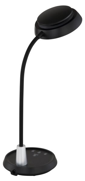 Globo 58496S - Lampada da tavolo dimmerabile a sfioramento KIRK LED/12W/230V, nero