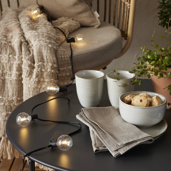 STAR TRADING Lampada solare Globe Mini, Nero, Plastica, Lampada solare