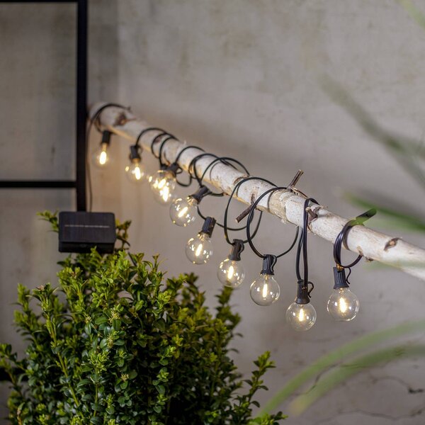 STAR TRADING Lampada solare Globe Mini, Nero, Plastica, Lampada solare
