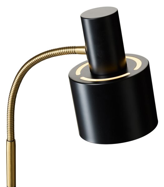 Lampada da terra Halo Design, VOGUE, Nero, Soggiorno, Metallo, Vintage