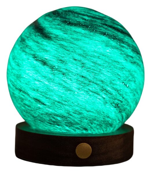 Decorazione luminosa marrone scuro/colore naturale scuro con ricarica USB ø 8 cm Stellar Ocean – Gingko