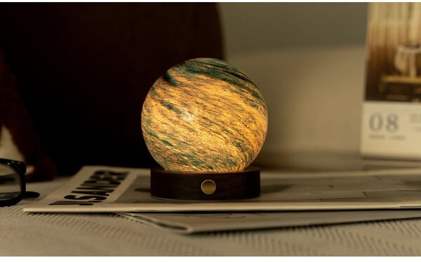 Decorazione luminosa marrone scuro/colore naturale scuro con ricarica USB ø 8 cm Stellar Ocean – Gingko