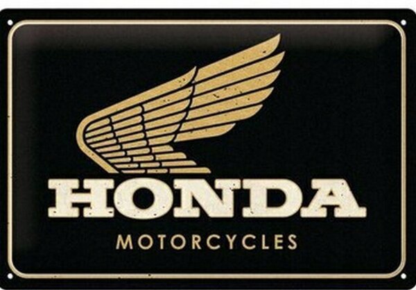 Cartello in metallo Honda, ( x cm)