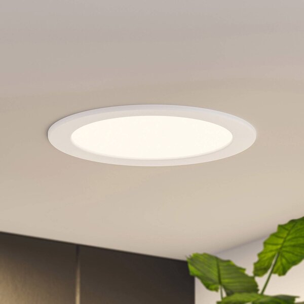 Prios Lampada a incasso a LED Cadance, bianca, 22 cm, 3 unità, dimmerabile