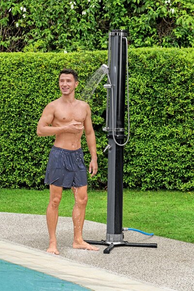 Bestway Doccia da Giardino Solare Altezza 218 cm Capacit 35 Litri colore Nero - 58696 / 24
