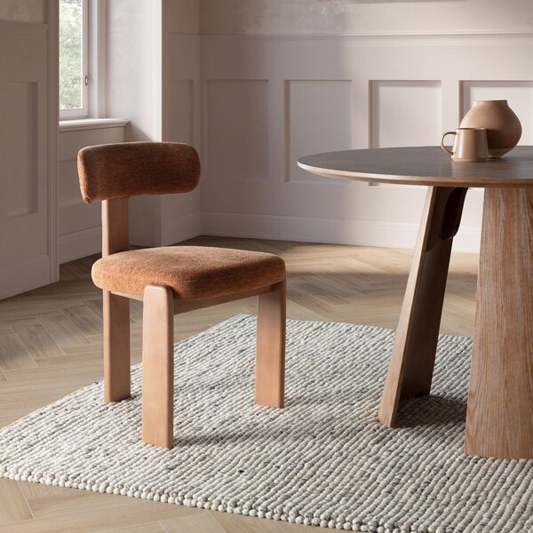 Tavolo da pranzo rotondo con effetto rovere ø 120 cm Zuri – MOME