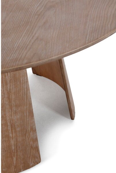 Tavolo da pranzo rotondo con effetto rovere ø 120 cm Zuri – MOME