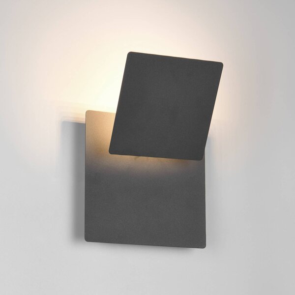 Trio Lighting Applique da parete Mio, Nero, Soggiorno / Sala da pranzo, Metallo, Moderno, Applique