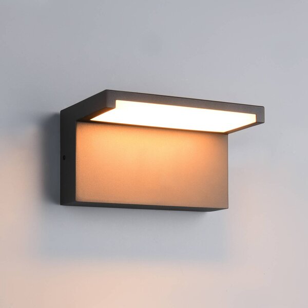 Trio Lighting Applique da esterni Ravi, Nero, Alluminio, Moderno, Applique da esterni