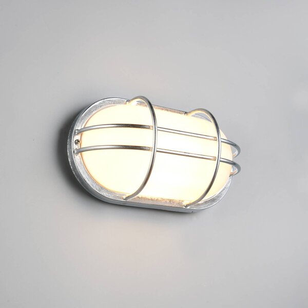 Trio Lighting Applique da esterni Tumen, dimmerabile, Alluminio / Grigio / Zincato, Metallo, Applique da esterni