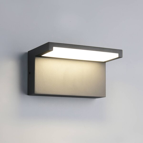 Trio Lighting Applique da esterni Ravi, Nero, Alluminio, Moderno, Applique da esterni