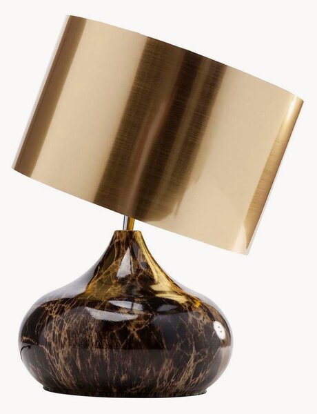 Lampada da tavolo effetto marmo con paralume orientabile Mamo Deluxe