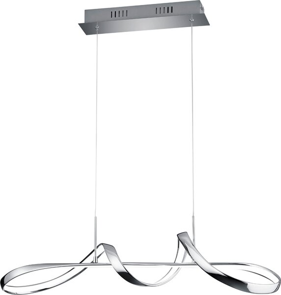 Lampadario a LED PERUGIA argento 37 W, bianco neutro 4500 lm, metallo, dimensioni: 150 x 81 x 81 cm, IP20, RL